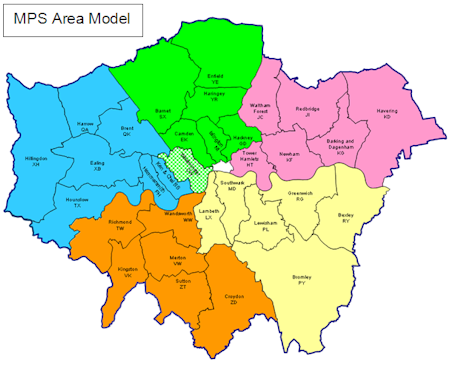 Map showing the MPS area model
