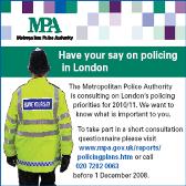 Advert for 'Have your say on policing in London'