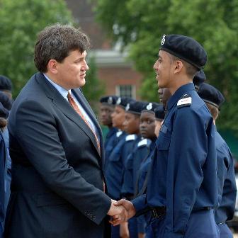 Photo of Kit Malthouse at Police Cadets