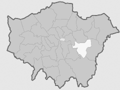 Map with London Borough of Greenwich Highlighted