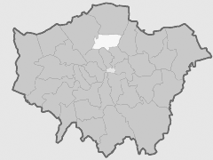 Map with London Borough of Haringey Highlighted