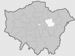 Map with London Borough of Newham highlighted